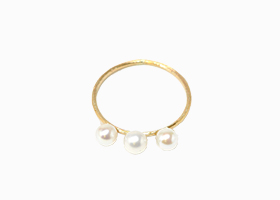 eMu jewelry エムジュエリー Petit pearl Rings　EMU-013R-4